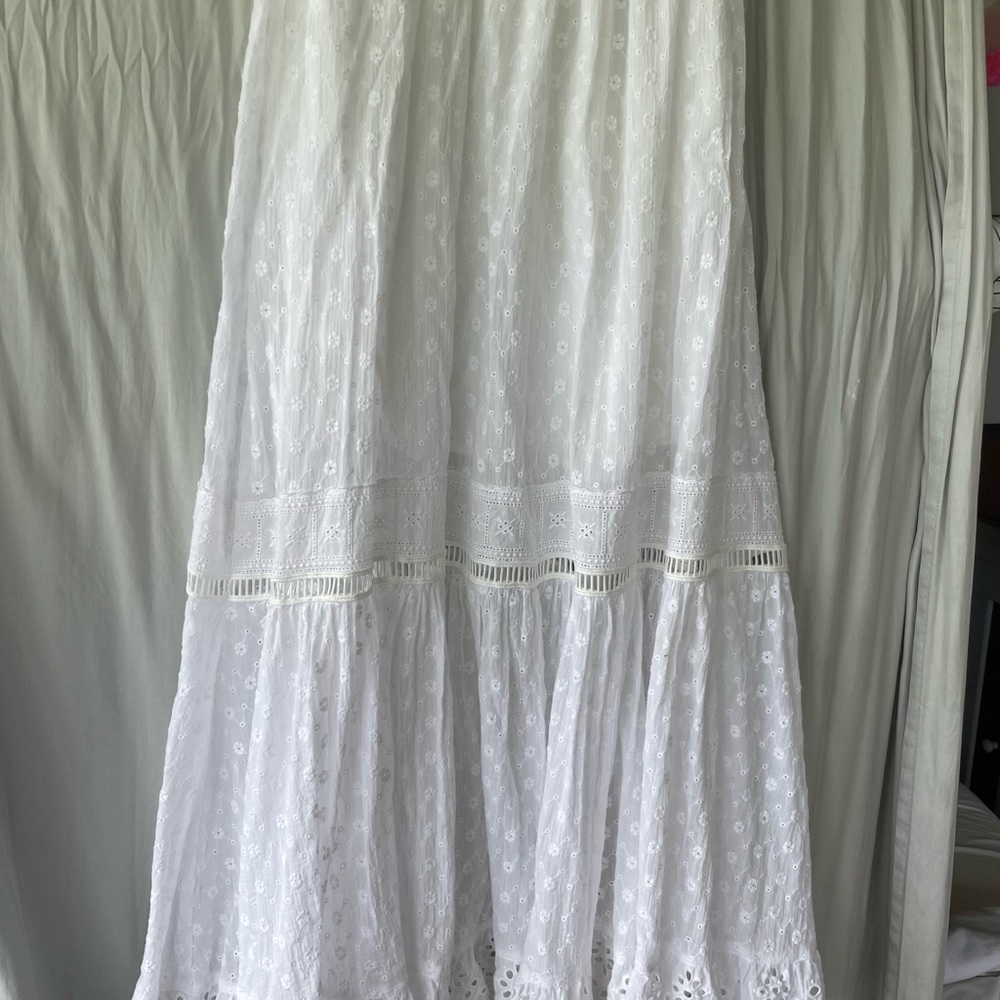 Spell and the Gypsy white Daisy chain eyelet skirt